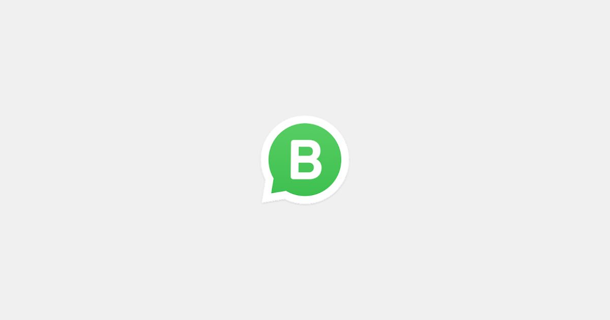 Das Icon mit dem Buchstaben B und einer weißen Sprechblase bildet das WhatsApp Business Logo