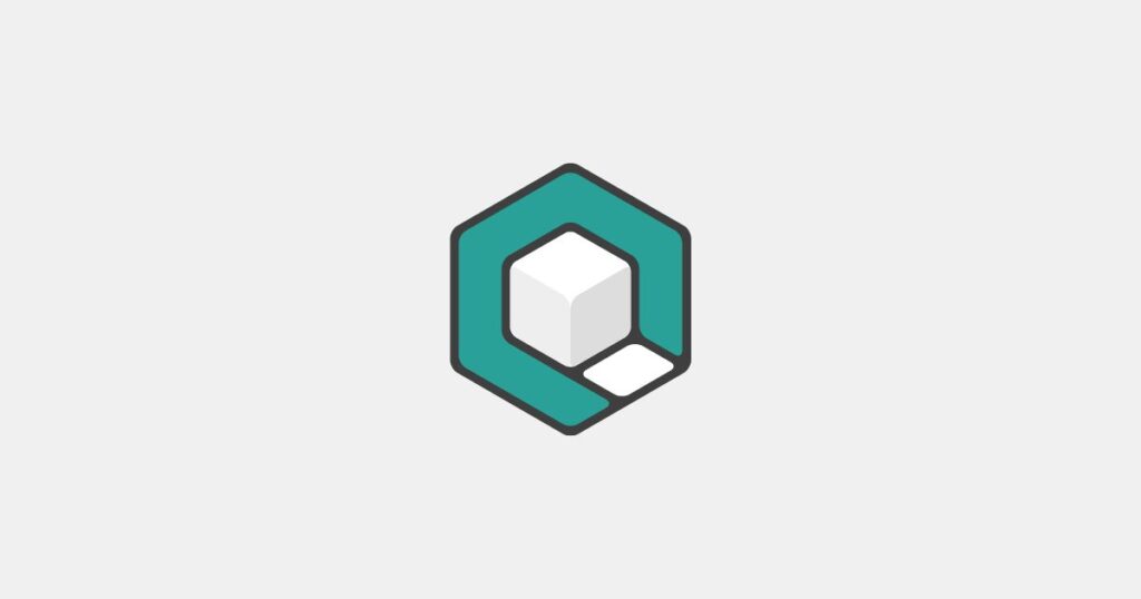 Das axesPDF Logo ist ein Sechseck und beinhaltet einen weißen Würfel mit einem grünen und weißen Rahmen.
