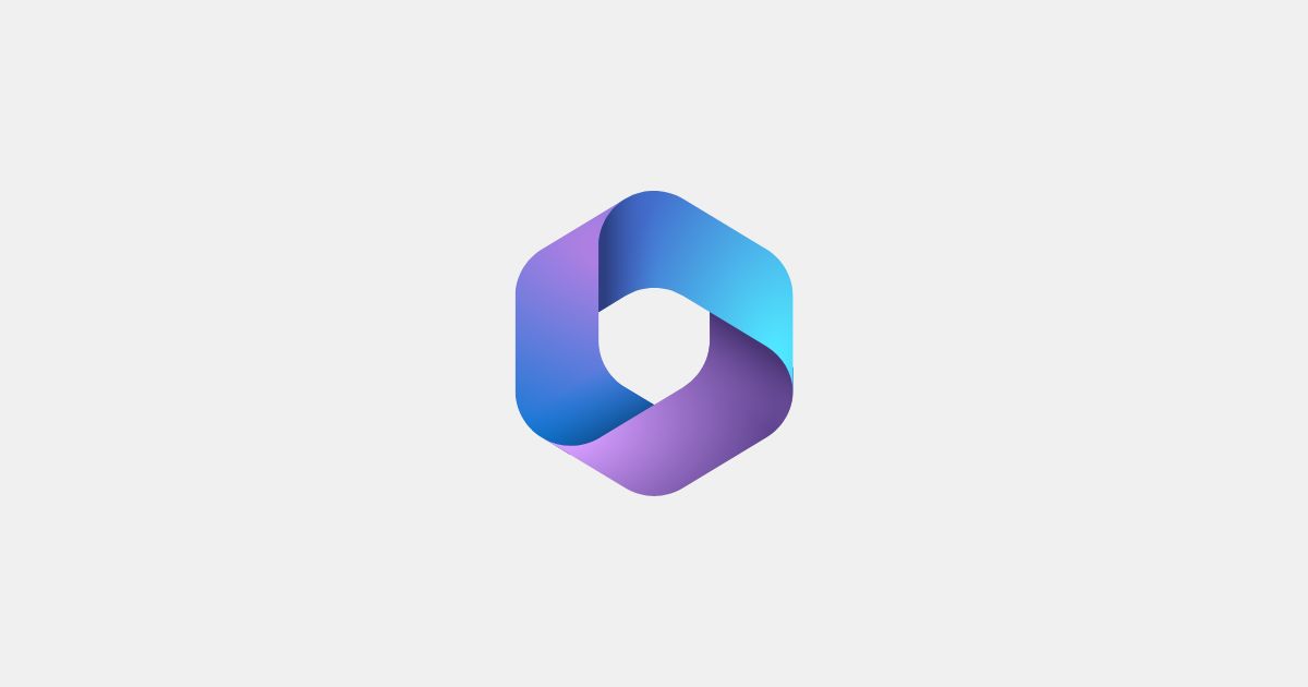 Das Icon von Microsoft 365 besteht aus geometrischen Formen in den Farben blau und violett.