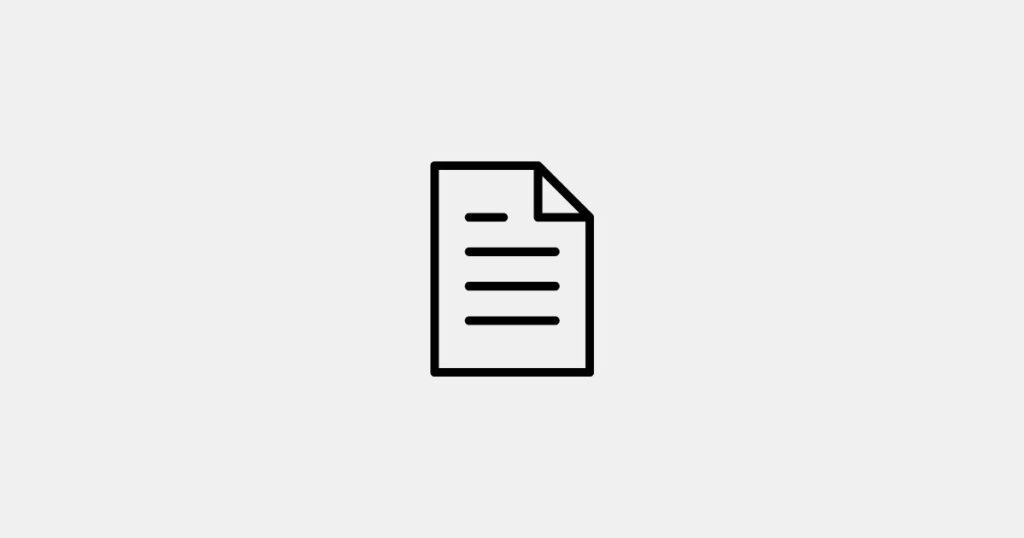 Icon von einem Dokument als Symbol für die Erklärung zur Barrierefreiheit