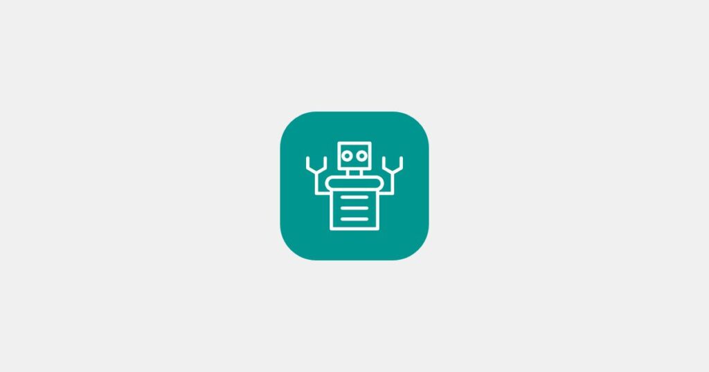 Ein Icon eines Roboters steht symbolisch für KI Systeme und die llms.txt Datei